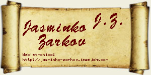 Jasminko Žarkov vizit kartica